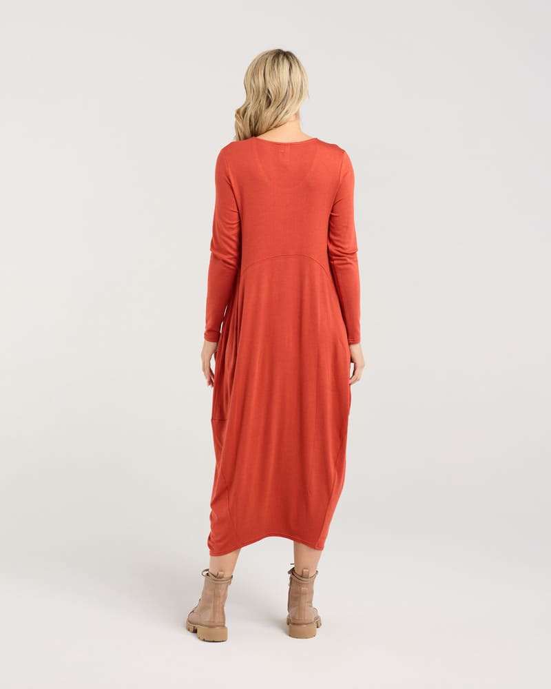 BLACKSTONE Tabitha Cashm Dress PumpkinS