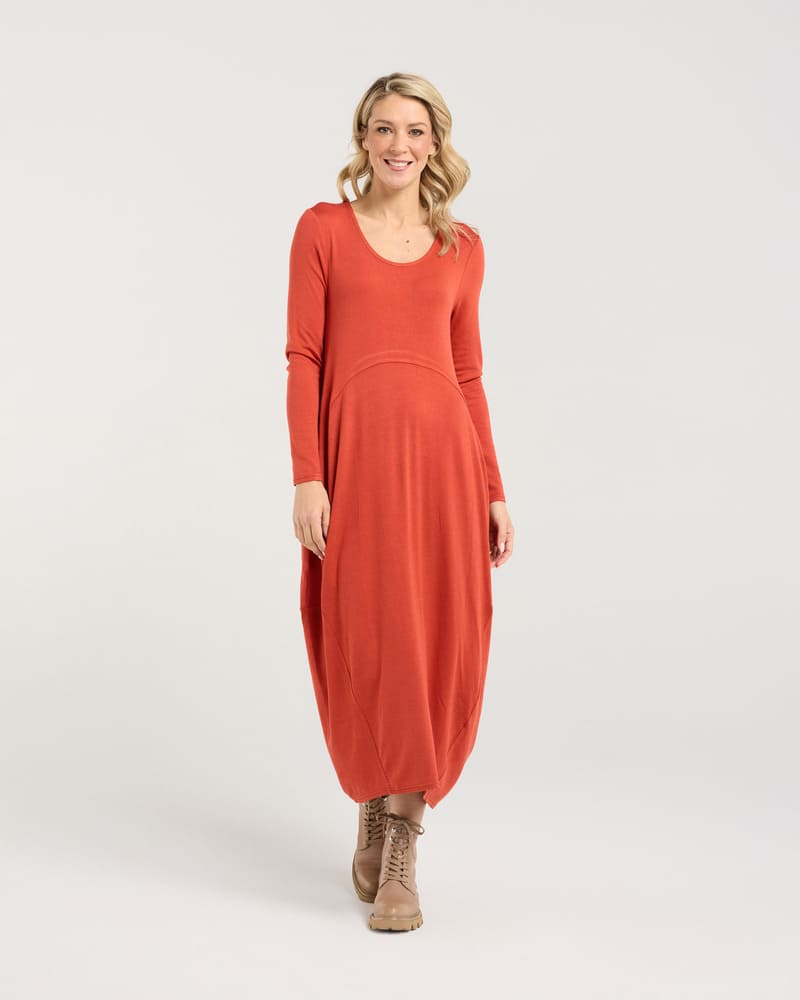 BLACKSTONE Tabitha Cashm Dress PumpkinS