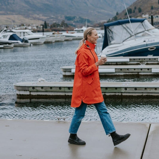 MOKE Billie Coated Raincoat ChTomato