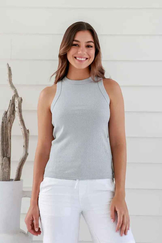 BRAINTREE Hemp Knit Tank Grey