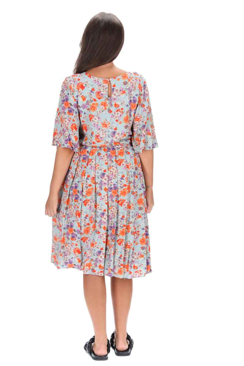 CHARLO Louise Floral Dress Blue