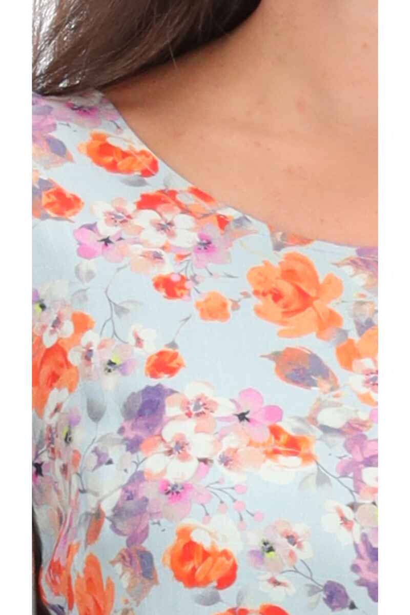 CHARLO Louise Floral Dress Blue
