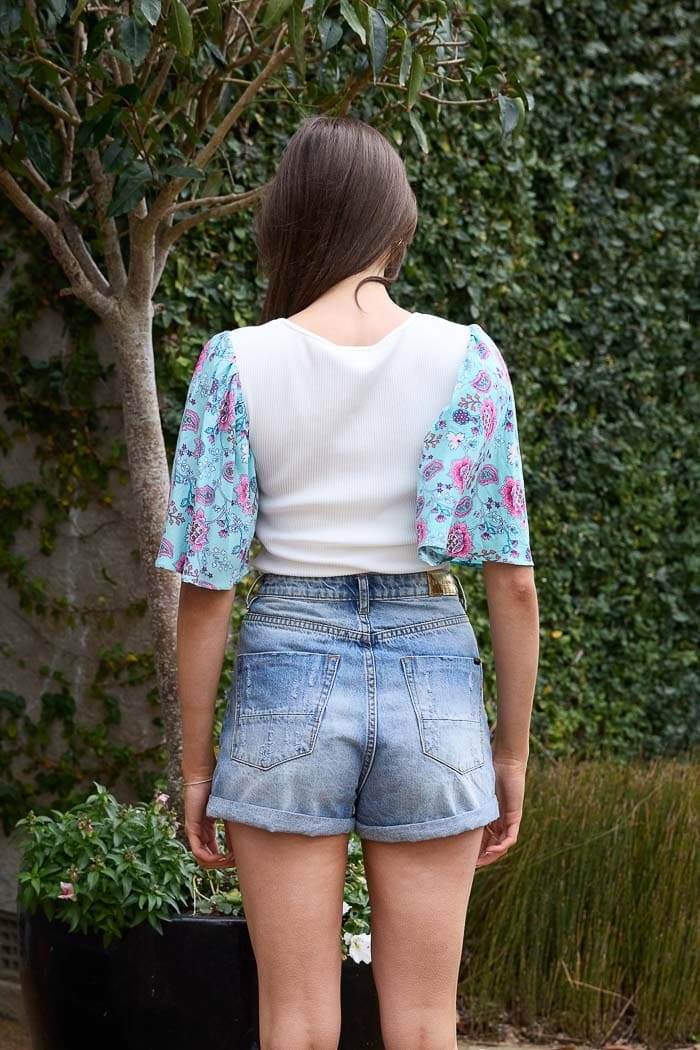 CHARLO Pansy Tee BlueBoho