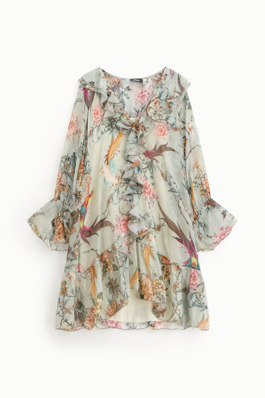 DIXIE Pastello Uccello Dress SageFl