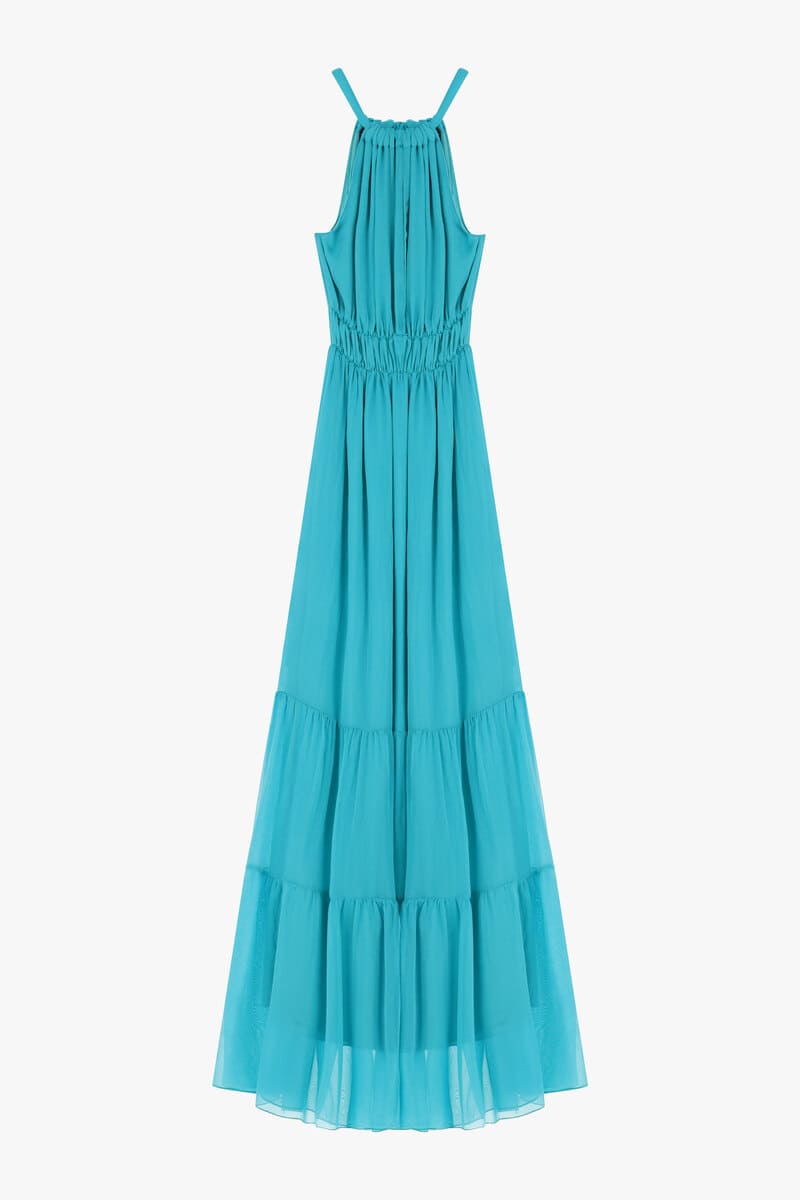 DIXIE Agean Sea Halter Dress Emerald