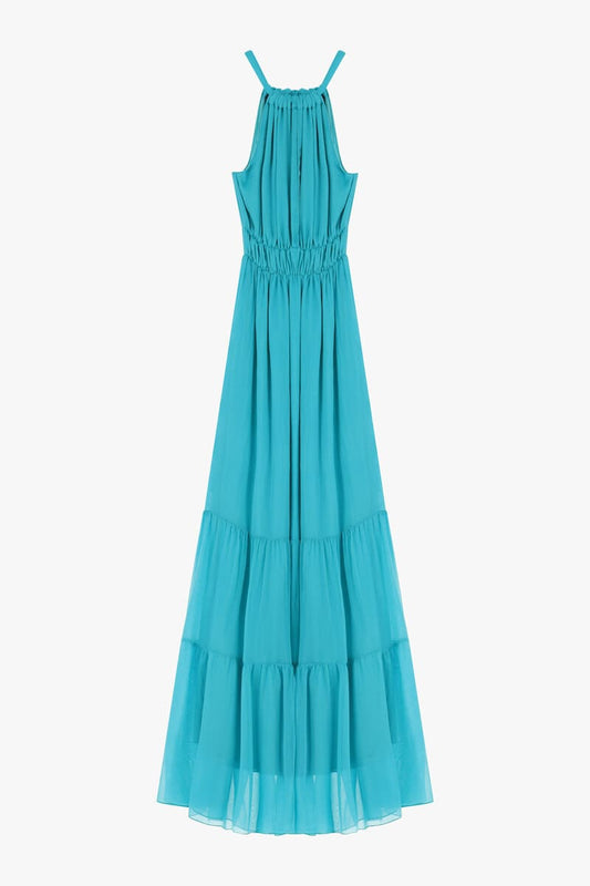 DIXIE Agean Sea Halter Dress Emerald