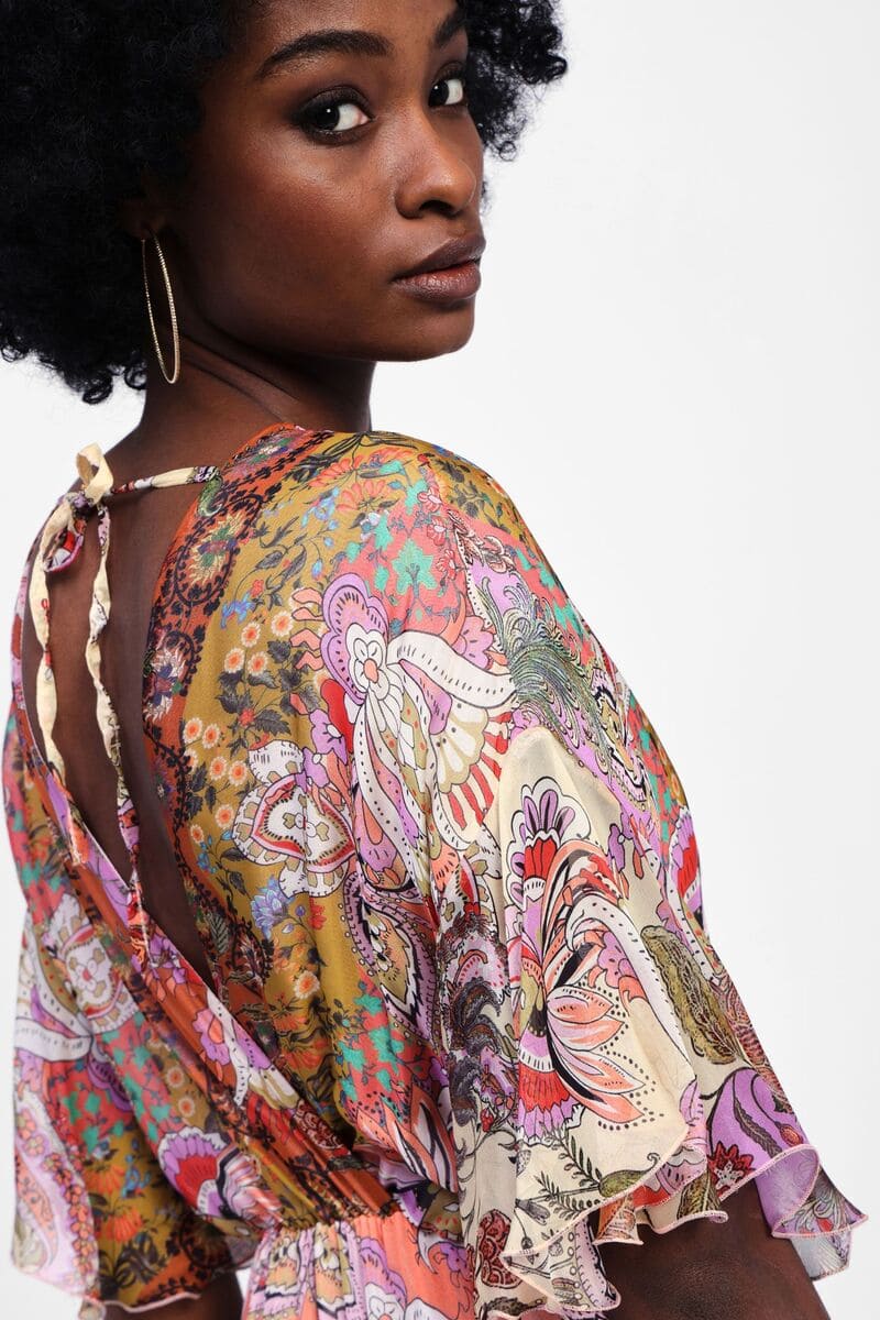 DIXIE Gelato Paisley V Dress