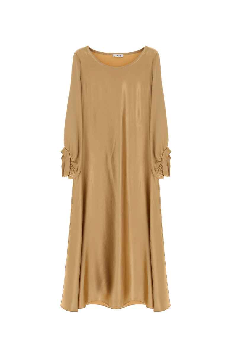DIXIE RNeck Plain Dress Gold