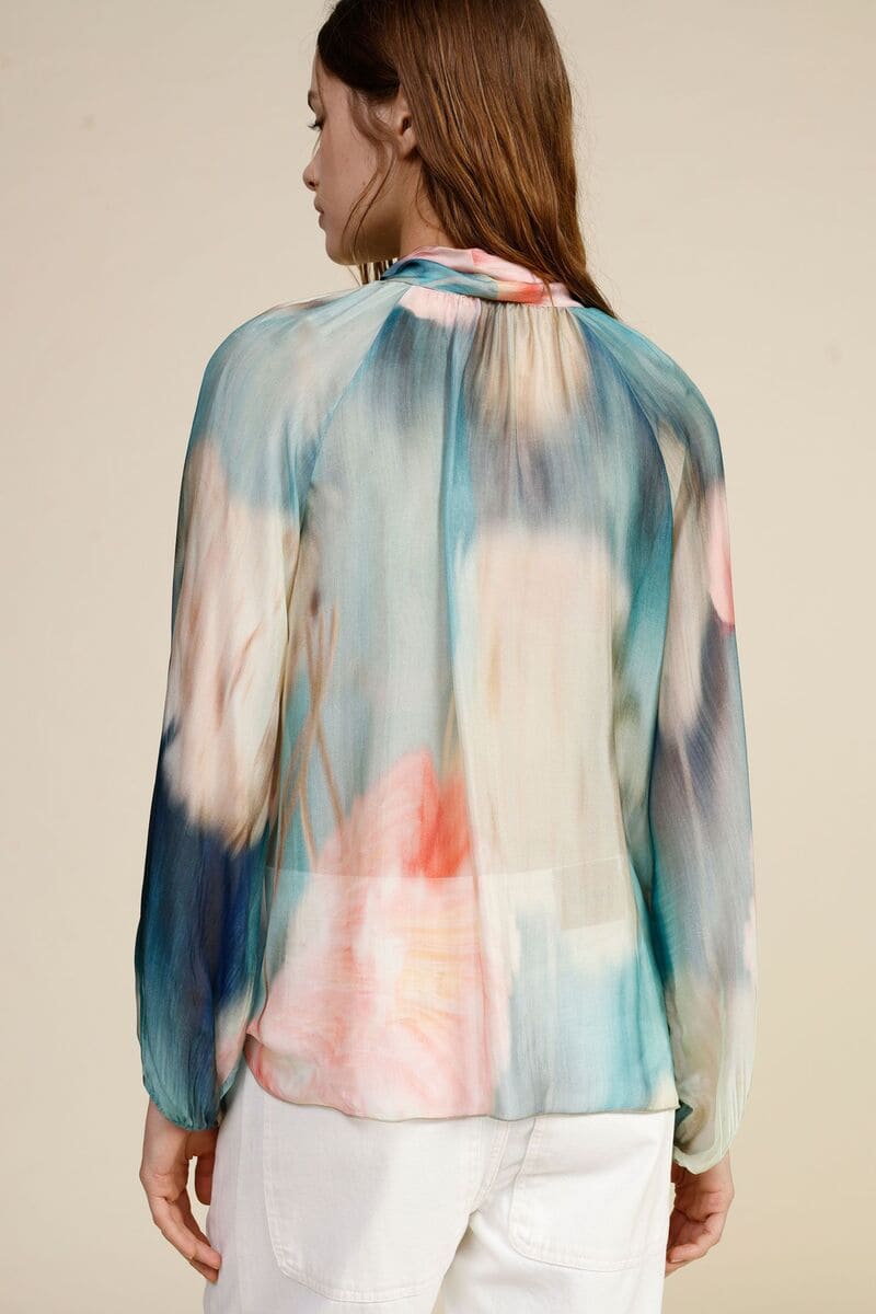 DIXIE Neopolitan PussyB Blouse Multi
