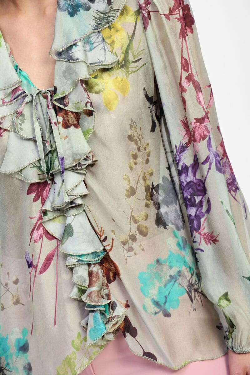 DIXIE Giardino Dreams Blouse Mint