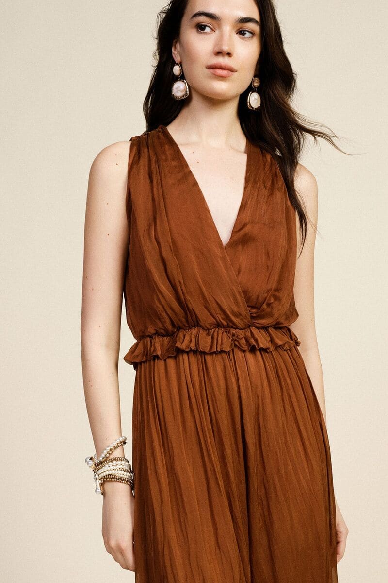 DIXIE Tuta Cappuccino Jumpsuit Choco