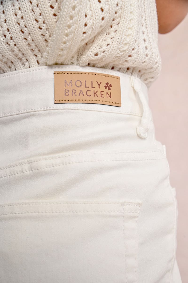 MOLLY BRACKEN Woven Pants White