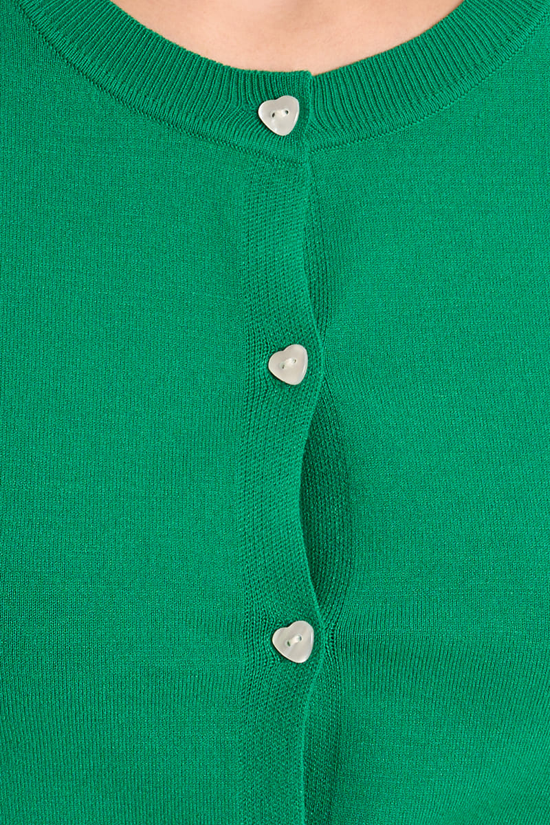 MOLLY BRACKEN Knitted Cardy Green