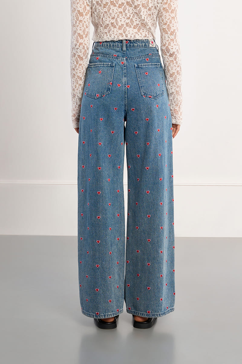 LILI SIDONIO Heart Jeans DenimBl