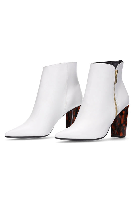 HEY MON Everly Boot White/Tort