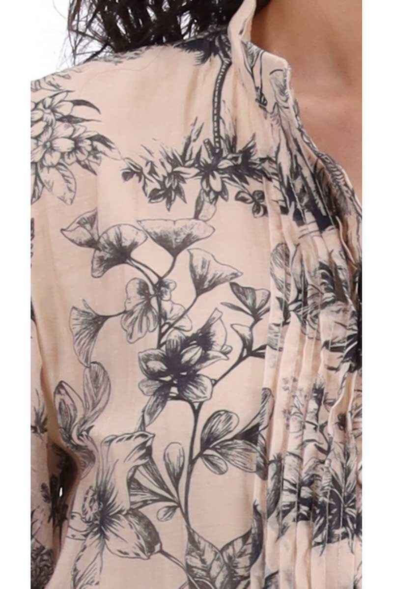 AMAYA Eloise Dress Beige print