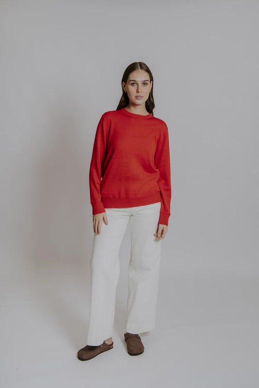 BELLA Crew Neck Pullover Grenadine