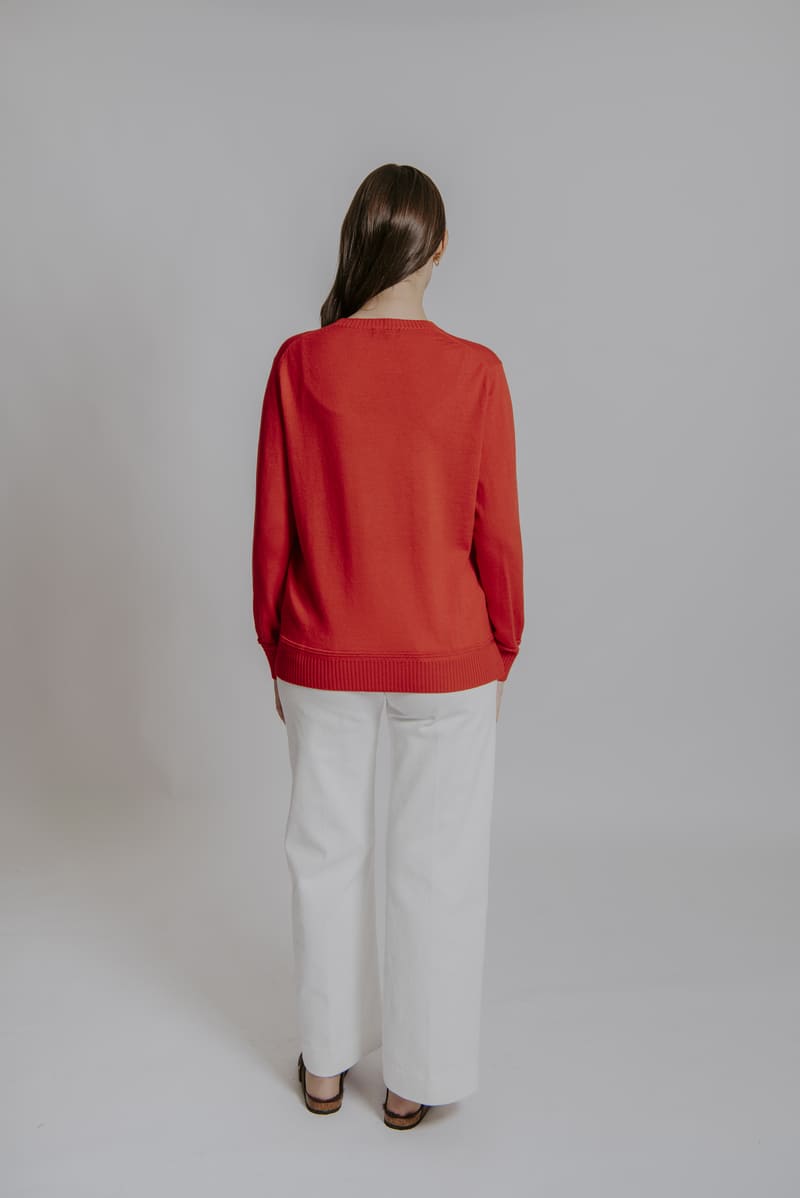 BELLA Crew Neck Pullover Grenadine