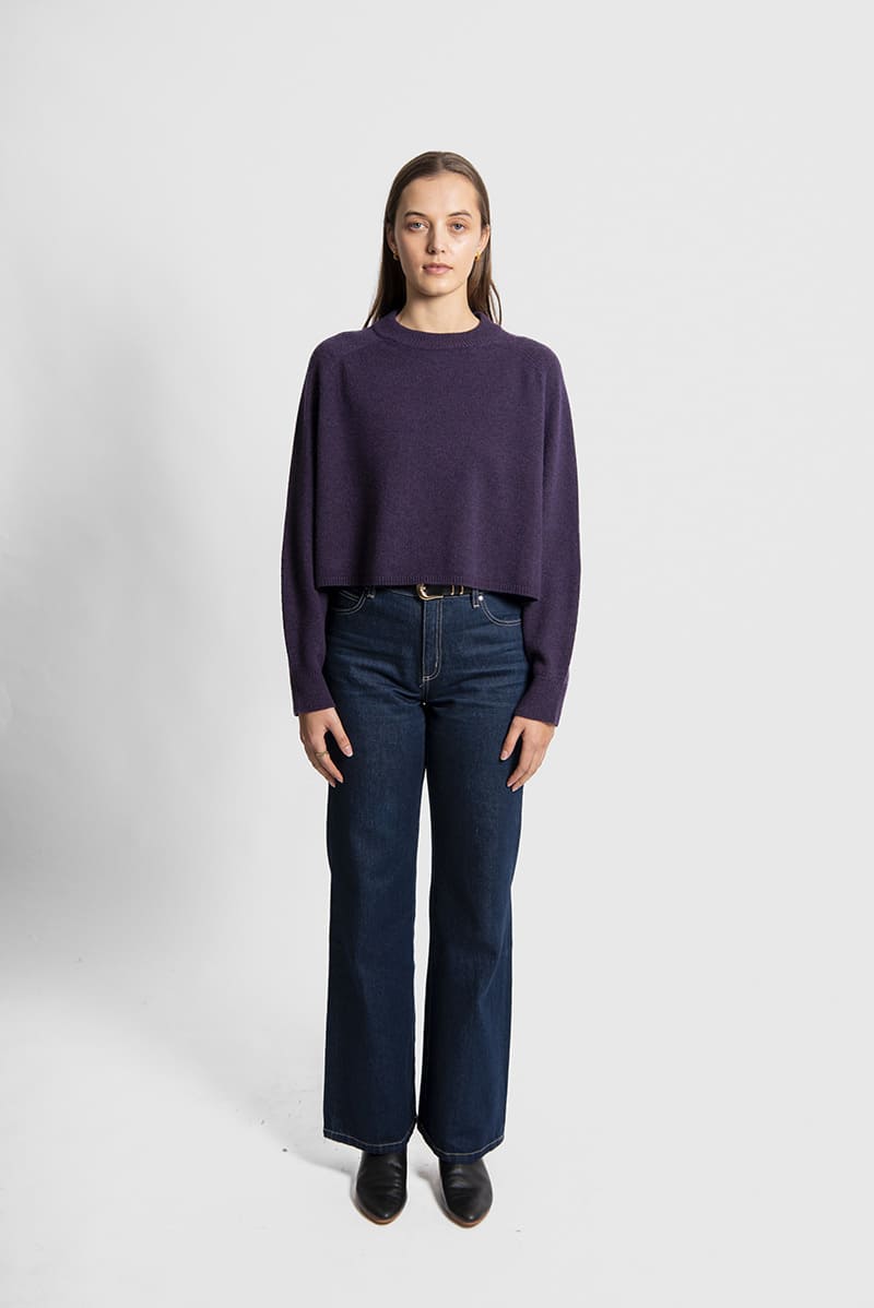 FIELDS Batwing Saddle Pullover PurpV