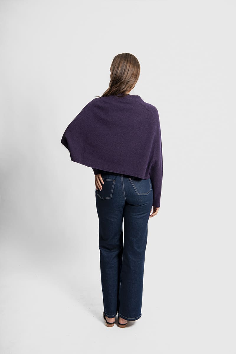 FIELDS Batwing Saddle Pullover PurpV