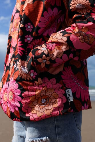 FLOCK Rain Jacket Midnight Dahlia