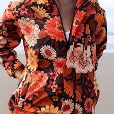 FLOCK Rain Jacket Tangerine Dahlia