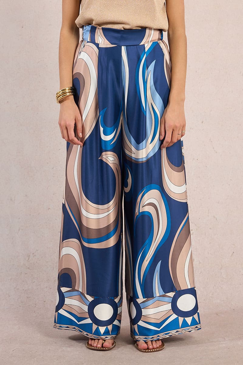 MOLLY BRACKEN Woven Pants NavAnthea