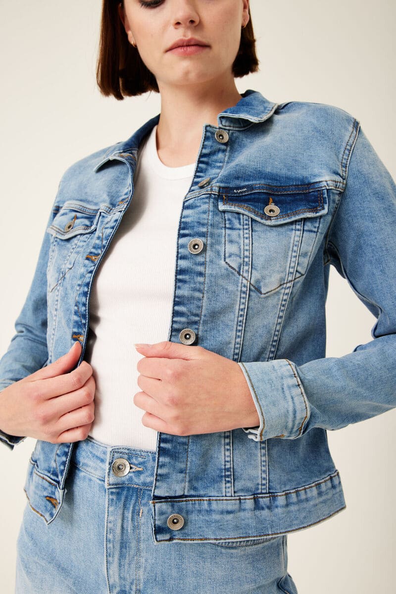 GARCIA Sofia Denim Jacket LightBlue