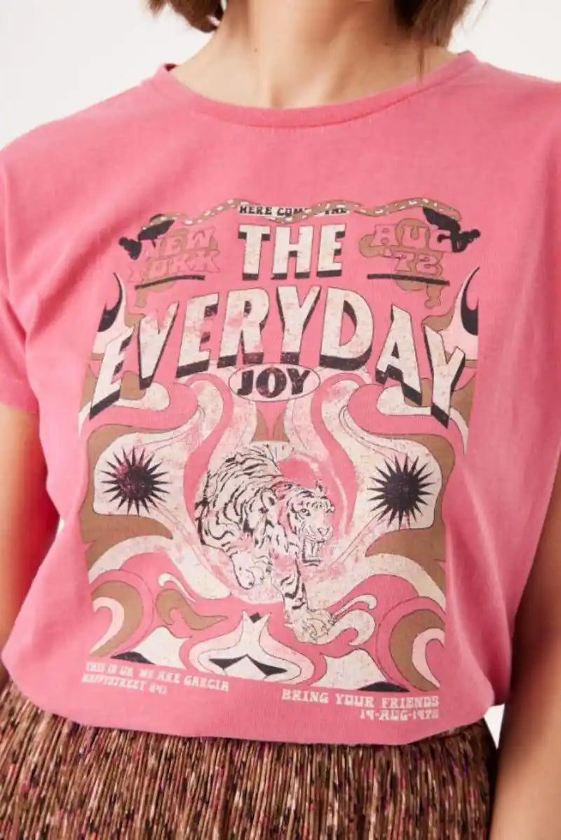 GARCIA Everday Joy Tee DeepPink