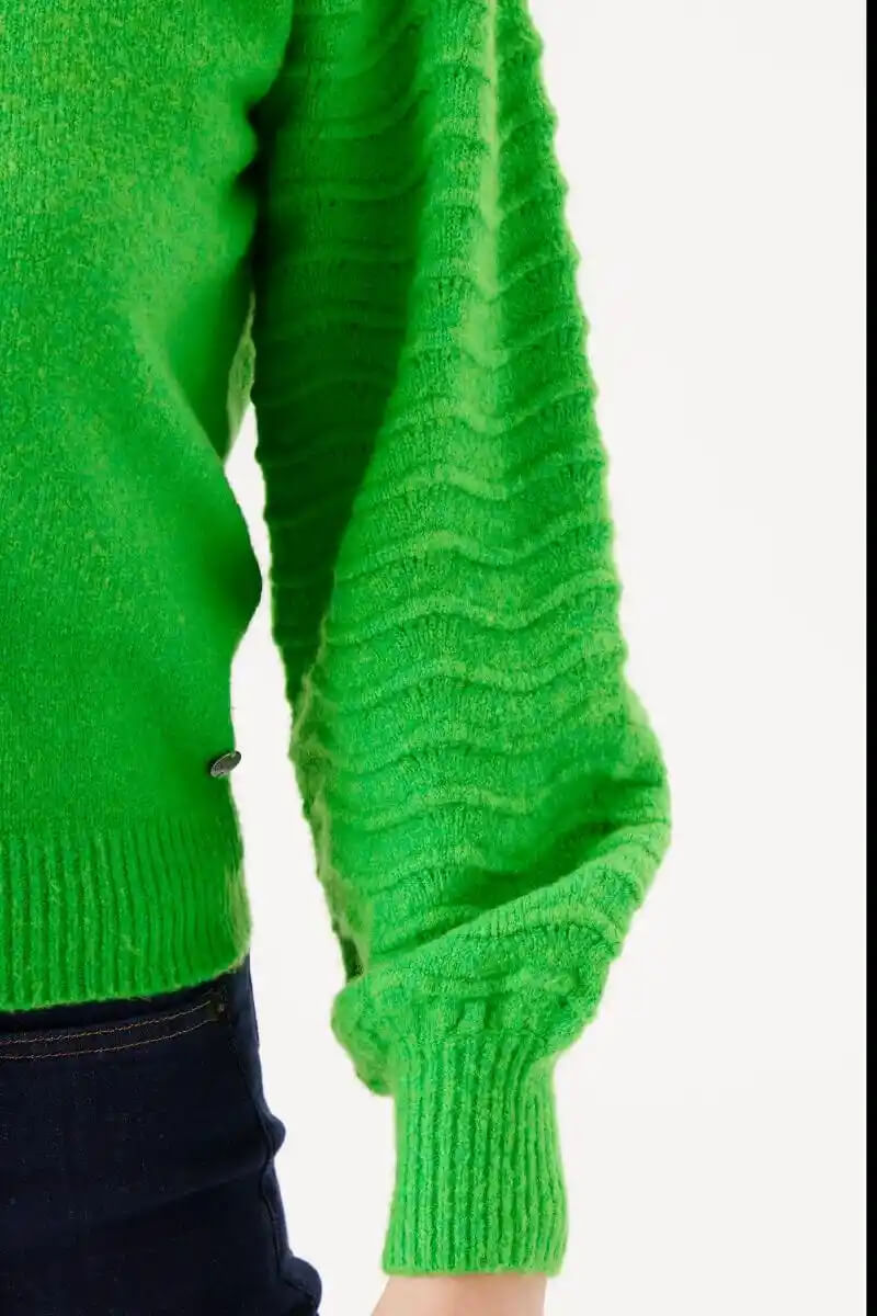 GARCIA 80's Crew Pullover BGreen