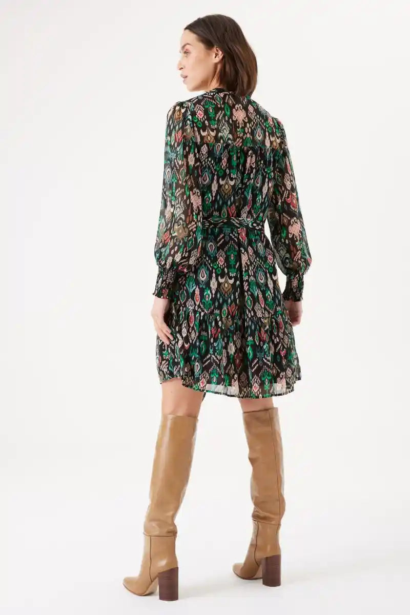 GARCIA Ikat Dress BlackMulti