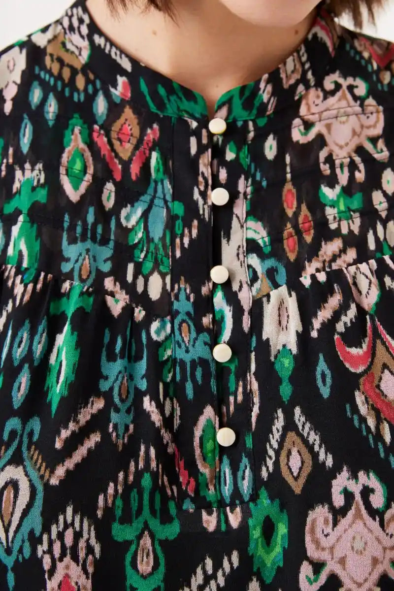 GARCIA Ikat Dress BlackMulti