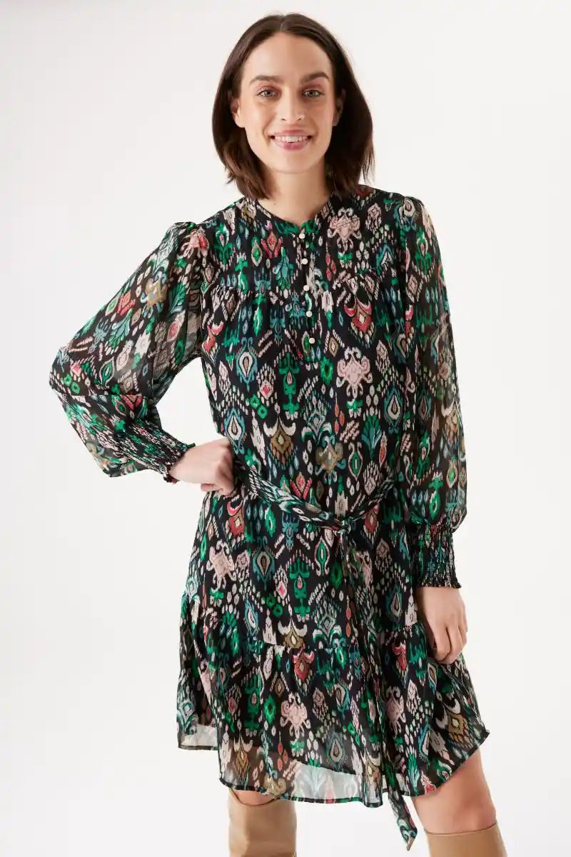 GARCIA Ikat Dress BlackMulti