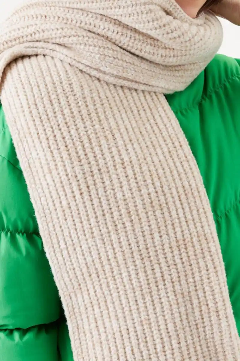 GARCIA Ribbed Scarf Whitecap