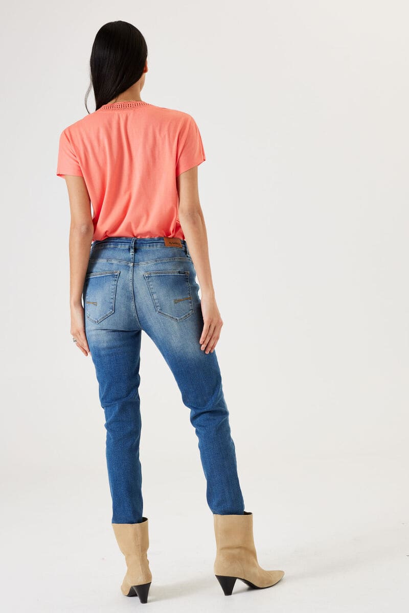 GARCIA V Neck Trimmed Tee EmberGlow