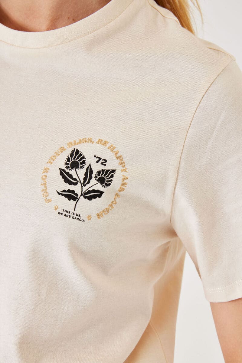 GARCIA Happy Laugh Tee Whitecap