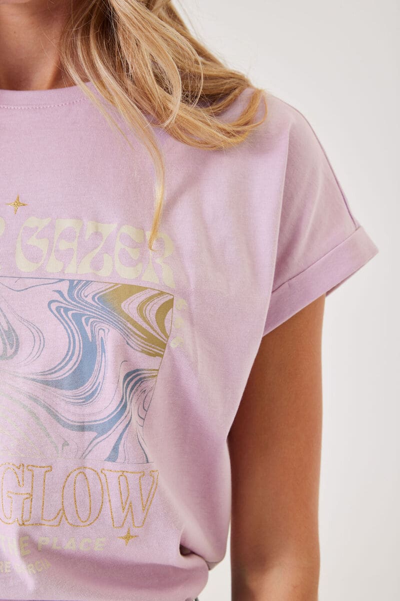 GARCIA Flower Gazer Tee Lilac