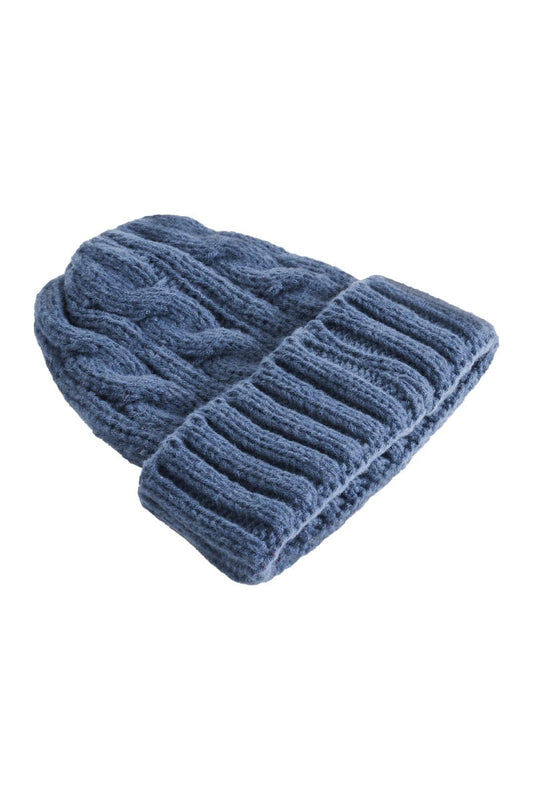 HAVEN Fairbanks Cable Beanie DenimBl