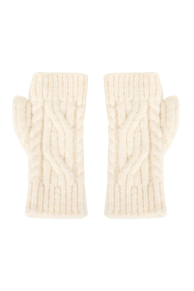 HAVEN Fairbanks Cable Gloves Natural