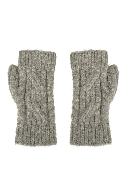 HAVEN Fairbanks Cable Gloves Grey