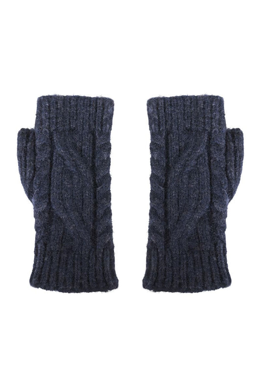 HAVEN Fairbanks Cable Gloves Navy
