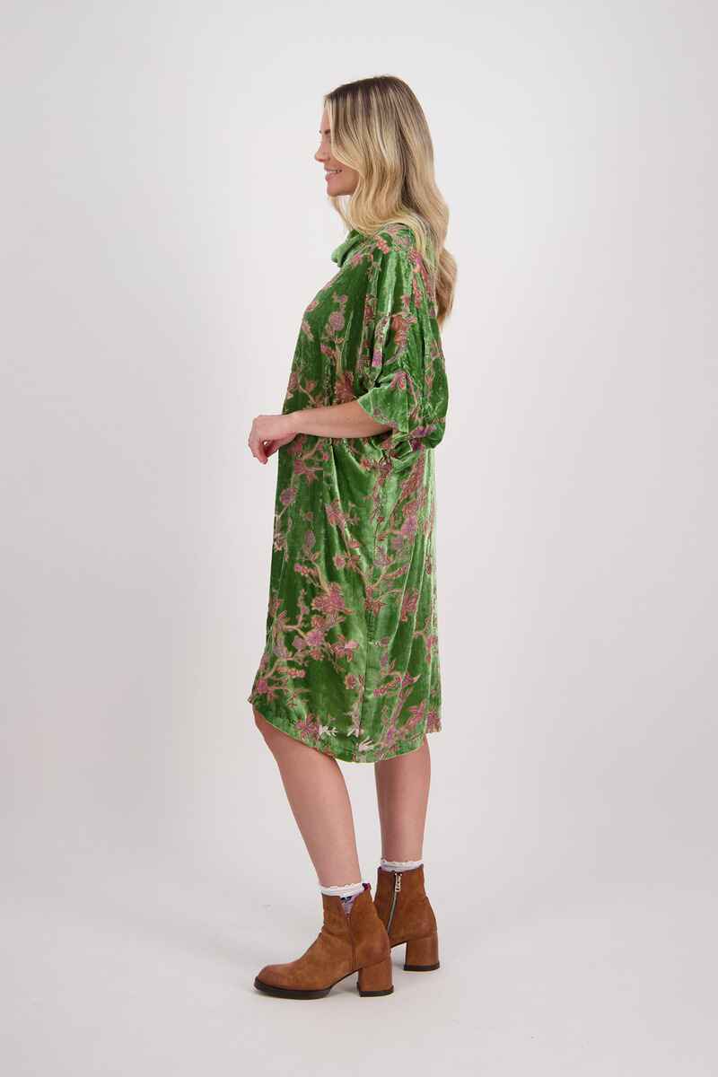 BRIARWOOD Hart Velvet Dress GreenF