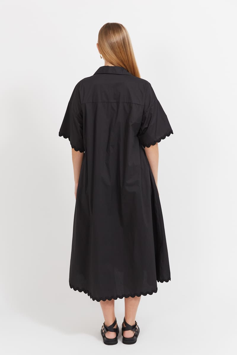 HAVEN Brasilia Shirt Dress Black