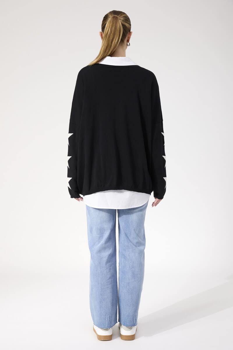 HAVEN Vermont Star Jumper Black