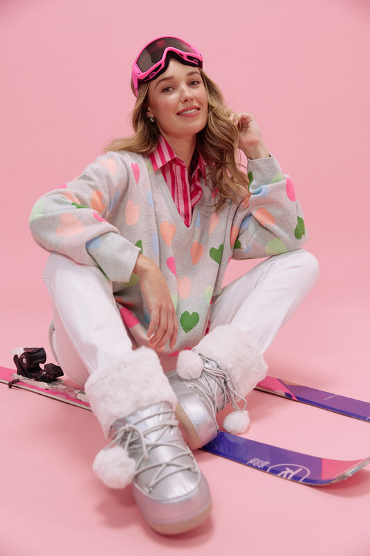 HAVEN Alaska Relax Heart Jumper Neon