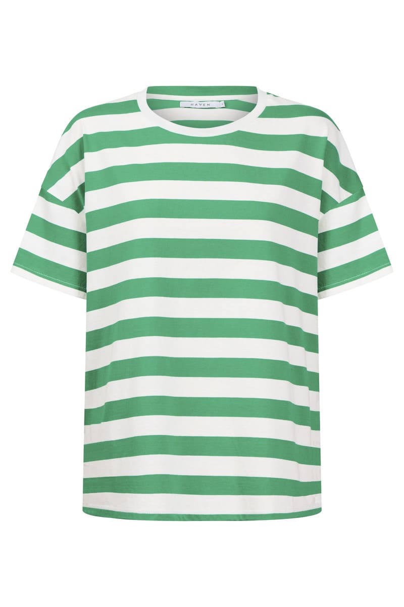 HAVEN Columbus Stripe Tee Green