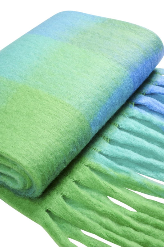 HAVEN Niseko Check Scarf Green