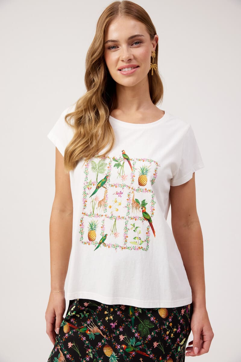 HAVEN Congo Graphic Tee White