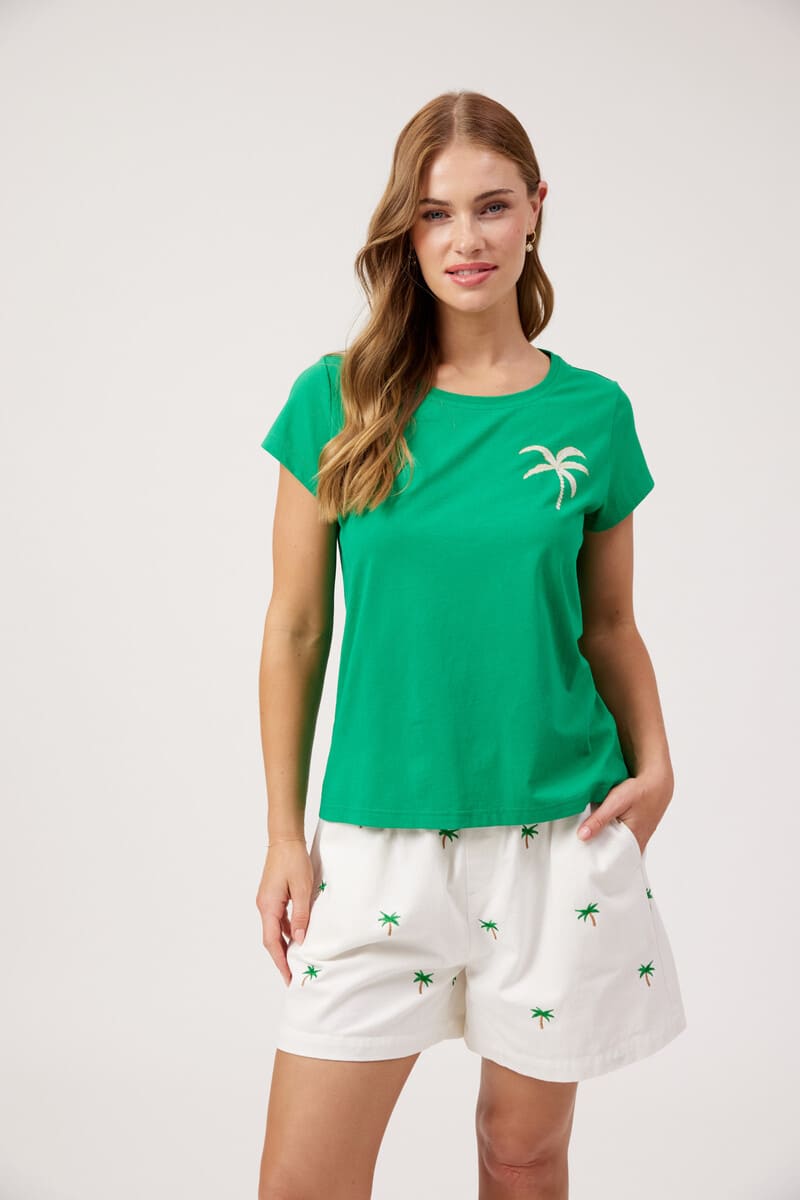 HAVEN Congo Graphic Tee Green