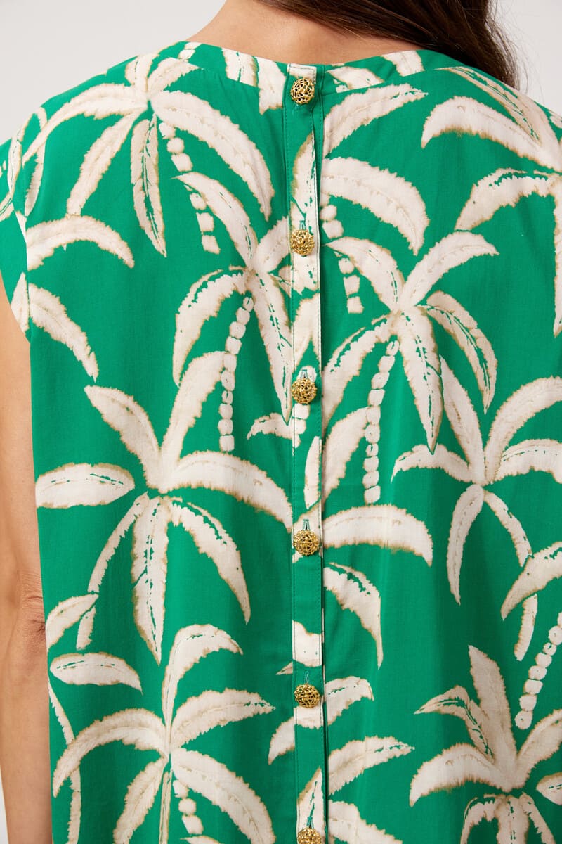HAVEN Congo Button Top Palm